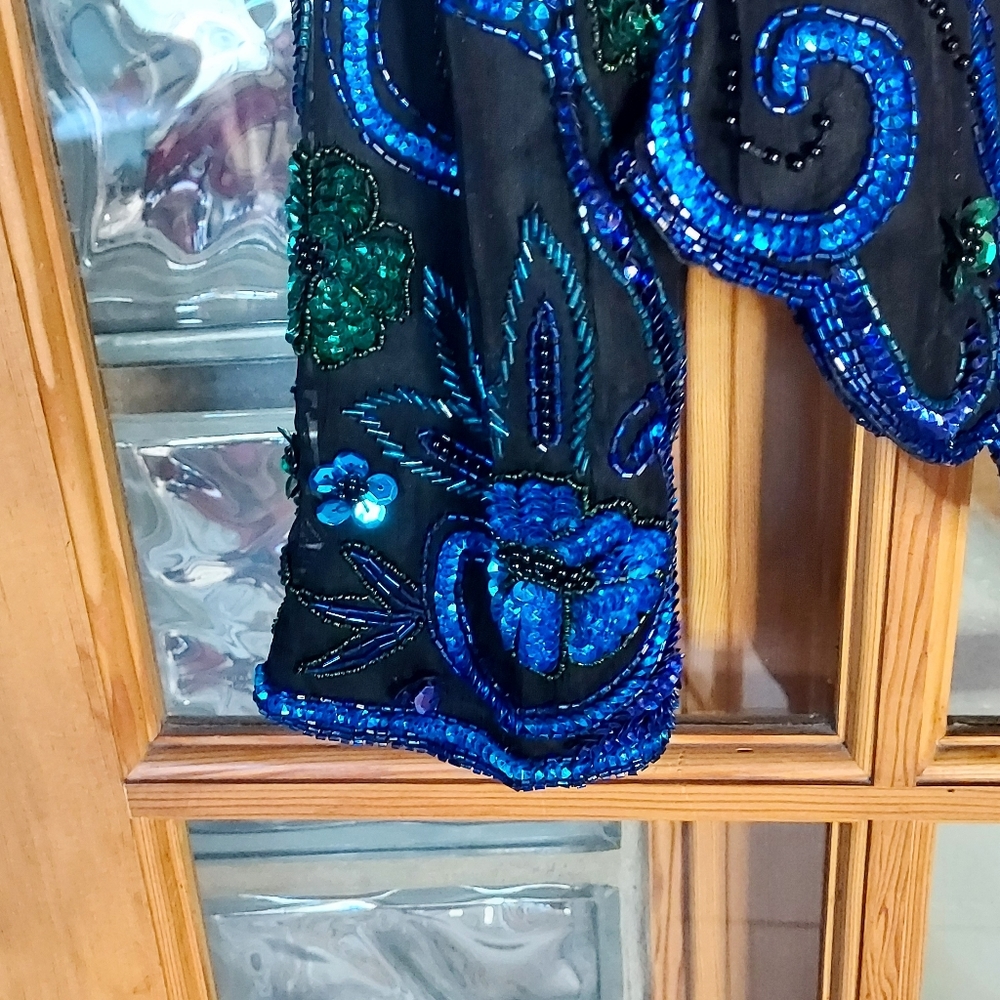 Vintage Scala Beaded/Sequined Top - image 5